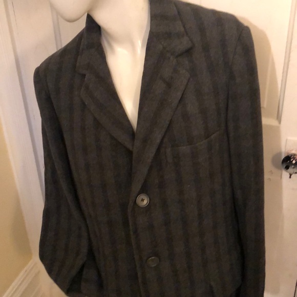 Elegant men’s gray long coat M/L - Picture 7 of 8